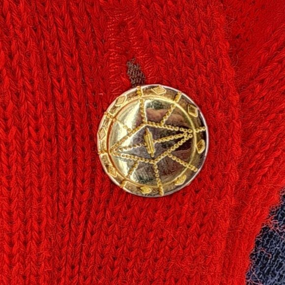 Vintage Pitlochry Womens Medium Sweater Wool Blend Cardigan Made in Scotland - Picture 7 of 11